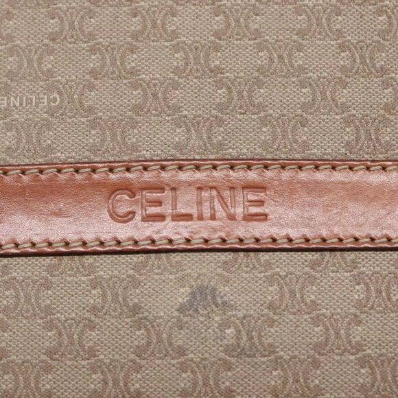 CELINE Macadam Canvas Shoulder Bag PVC Beige Auth bs18041 - Picture 9 of 16